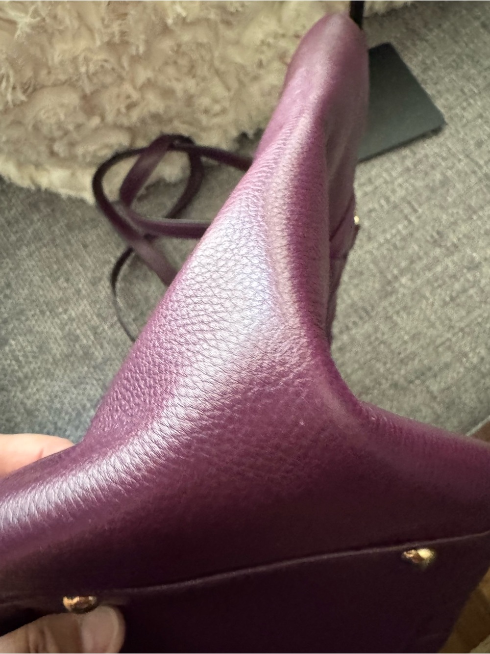 Vera Bradley Quilted Tote in Plum - Picture 5 of 8